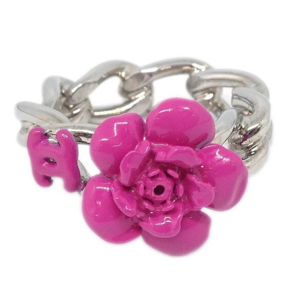 Chanel Ring Silver Camellia #53 04P - Picture 1 of 4